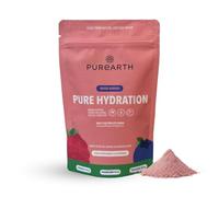 Purearth Electrolyte Hydration Drink - Mixed Berry 180g | Coconut Water Electrolytes Powder with Magnesium & Vitamin C | Sugar-Free option for Hydration, Energy & Muscle Function | 30 servings