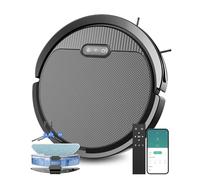 Pureatic V3 3 in 1 Robot Vacuum and Mop with 5000Pa Suction Power, Work with 2.4GWifi/ Alexa/App/, Self-Charging Vacuum Cleaner, Tangle-Free, Ideal for Pet Hair,Carpet and Hard Floor