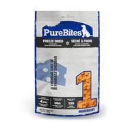 PureBites Cheese Freeze Dried Dog Treats, 1 Ingredient, Made in USA, 4.2oz
