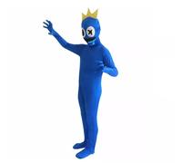 (PureBlue, 120) Rainbow Friends Unisex Kids Cosplay Jumpsuit Boys Girls Halloween Costume Party
