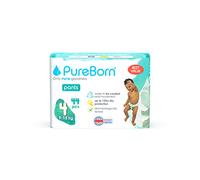 PureBorn Baby Premium Pull Up Diapers, Training Nappy Pants, Size 4 (9-15 kg), 44 Pieces, Superior Day & Night Protection, Dermatologically Tested, Super Soft, Skin Friendly