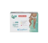 PureBorn Baby Premium Pull Up Diapers, Training Nappy Pants, Size 4 (9-15 kg), Mega Pack of 88 Pieces, Superior Day & Night Protection, Dermatologically Tested, Super Soft, Skin Friendly