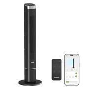 Pureborne 42 Inch Smart Tower Fan with Remote & App Control, 25dB Ultra-Quiet Oscillating Fans For Bedroom, 4 Modes, 12H Timer, Space-Saving Design, LED Display