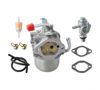 PureBowlic 030244 Carburetor With Fuel Shutoff Valve For EXL8000 15 For HP 13500 Watt Generator, Metal Replacement Part Kit Including Fuel Filter, Pipe, Clips And Gaskets For Optimal Engine