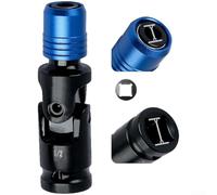 PureBowlic 1/2 to 1/4 Inch Socket Adapter for Electric Wrench, 180° Rotating Joint with Quick-Change Design, for CR-V Alloy Steel Drill Chuck Extension for Tight Spaces, 85mm