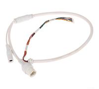 PureBowlic 10 Pin 10 Core Ethernet LAN Cable For PoE, 26.38in RJ45 Network Cable For Hikvision IP Cameras, High-Speed Data & Power Transmission, White