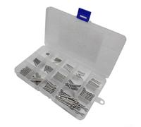 PureBowlic 150Pcs Stainless Steel 304 Cotter Pins Assortment, M1 M1.5 M2 M2.5 for M3 Split Pins Kit For Mechanical Fastening, Rust Resistant Hardware Set With Storage Box