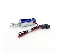 PureBowlic 2Pcs DC6V-24V Push-Pull Solenoid Valve for Express Lock Vending Machine, 0.2s for RAPID Response Self-Reset Electromagnet, 500k Cycles Life, Gray Blue 37x14.3x10mm (DC24V-1.2A)
