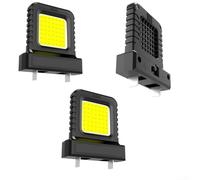 PureBowlic 3-Pack 14W LED Work Light For 20V 21V S Tool Batteries, Adjustable Socket Inspection Lamp, Compact Portable Flood Lighting For Jobsite Camping Outdoor(3PCS black)