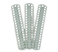 PureBowlic 3 Pack Cross Stitch Winding Board Plastic Thread Organizer For Slots For Floss Sorting Storage Compact Portable Tool For Embroidery Sewing Craft Pink Green(light green)