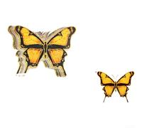 PureBowlic 3D Butterfly Wall Decals, Vibrant PVC Waterproof Sticksers For Home Decor, Wedding Party, Window And Furniture, Easily Apply With Tape, 12 Pieces Set(PY16009-13 * 14cm)