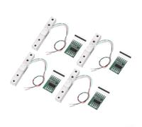 PureBowlic 4 Pack Digital Load Cell Weight Sensor 10Kg,For HX711 Module, Aluminum Alloy Parallel Beam Scale Sensor,For Electronic Kitchen Weighing Systems, 0.1g Accuracy Green Silver