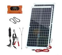 PureBowlic 40W Portable Solar Panel For Fast Charging Controller, Type-C Output For Camping, Monocrystalline Foldable Charger For Phone Tablet Outdoor Adventure Black(10A)