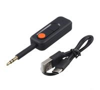 PureBowlic 5.4 Audio Adapter 2-in-1 Wireless Transmitter Receiver For TV PC Headph Speaker Low Latency 10M Range Portable AUX Dongle For Car Airplane Travel Black