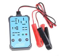 PureBowlic 5-Seat Wireless Relay Tester Multi-Functional Automotive Diagnostic Tool 12V 24V With Integrated Indicator Lights Large Small Pin Compatible For Car Truck Repair Black