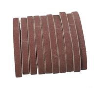 PureBowlic 50 Pcs 330mm x 10mm Sanding Belts Aluminium Oxide Abrasive Bands Flexible Resin Bonded Strips Grit 40-120 Fits Finger File Sander Wood Metal Polishing Workshop Projects(3)