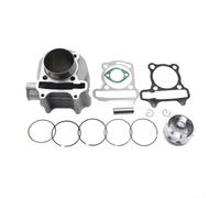 PureBowlic 57.4mm Big Bore Cylinder Rebuild Kit With For PISTON For GY6 4-Stroke 125Cc 150Cc 157QMJ 152QMI Engine, High Performance Metal Upgrade Parts For ATV For QUAD Buggy Go-Kart Scooter