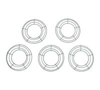 PureBowlic 5Pcs Green Wire Wreath Frames, Metal Round Iron Ring For DIY Floral Arrangements, Wedding Christmas Home Decoration, Handmade Flower Stand, 4 Sizes Available(8inch)