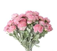 PureBowlic 6 Pack Artificial Peony Silk Flowers, 19.68 Inch Single Stem Fake Rose Bouquet, Realistic Purple Pink Floral Decor For Wedding Centerpieces Home Office Party Arrangements(pink)