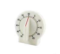 PureBowlic 60 Minute Mechanical R With Pendulum, Manual Wind Countdown Clock For Kitchen Office Study, No Battery Required, Compact Desktop Alarm R, White And Black Colour Options Available(White)