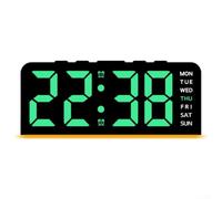 PureBowlic ABS Digital Desk Clock with Large Display and Dimmer