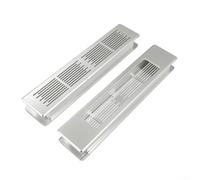 PureBowlic Adjustable Cabinet Ventilation Grid With 3-Speed Buckle, Plastic Breathable Mesh For Kitchen Shoe Wardrobe Gas Cabinets, Rectangular Airflow Grille To Reduce Moisture(white)