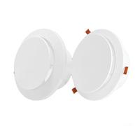 PureBowlic Adjustable Round Ceiling Air Vent 10 Inch ABS Diffuser With Removable Mesh Screen Lock-Clip For Home Office Kitchen Bathroom White(100mm 115mm)