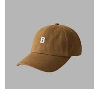 PureBowlic B Logo Baseball Cap For Women - Korean Style Cotton Hat With Adjustable Strap, Lightweight Breathable Sun Visor For Spring Summer Casual Walks Sports(Coffee color)