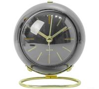 PureBowlic Bedside Alarm Clock with Night Light Silent Move | Sleek minimalist design, round base stability, contemporary look, fits any decor, sturdy construction(Deep Blue)