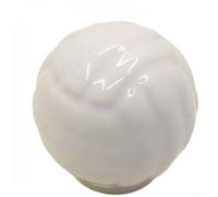 PureBowlic Ceramic Cabinet Handles Spherical Drawer Knobs Pottery Door Pulls For Kitchen Bedroom Furniture Modern Single Hole Installation Light Pink 3.6cm(White)