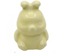PureBowlic Ceramic Rabbit Cabinet Handle With Brass Base, Cute Bunny Drawer Pull Knob For Wardrobe TV Shoe Cupboard, Modern Decorative Hardware, Light Pink 3.6x3.1x5.5cm(Pale Yellow)