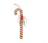PureBowlic Christmas Peppermint Hook Ornament Red Green 30cm Plastic | Iconic red white swirl, easy hook hang, lightweight plastic, 30cm size, tree wreath mantel use