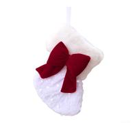 PureBowlic Christmas Stocking Elegant Velvet Bow Tree Fireplace | Christmas Stocking Elegant Velvet Bow Tree Fireplace Stair Party Size 15X19cm 14X18cm Color Red Green Or Red White