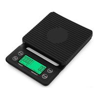 PureBowlic Coffee Scale With R, 0.1g High Precision Electronic Scale For Pour Over Brewing, LCD Backlight Display, Multiple Units G/oz/lb, Black
