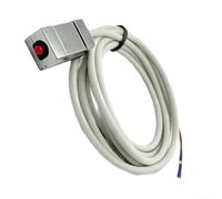 PureBowlic Cylinder Magnetic Switch Sensor Dual Wire AC/DC 24-220V Metal Reed Tube For Reliable Activation Compact White 2.54cm(reed switch type)