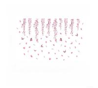 PureBowlic Decals Blossom Wall Bedroom Nursery Home Decor PureBowlic | Romantic Large Floral Living For Easy PVC Sheets Butterfly Stickers Room Peel Art Mural Pink Peach