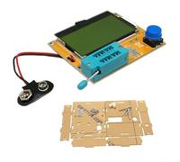 PureBowlic Digital Transistor Tester For LCR-T4 For Shell, Auto NPN PNP MOSFET Diode Triode ESR Capacitance Meter, 128X64 LCD Display, Fast 2S Test, Orange Case For Electronic Components Repair(B)