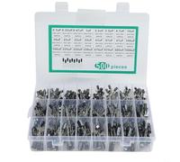 PureBowlic Electrolytic Capacitor Assortment Kit 500Pcs 24 Values 0.1uF-1000uF 16V-50V Aluminum Radial,For Power Supply Filtering Repair Electronics Projects Stable DC Voltage