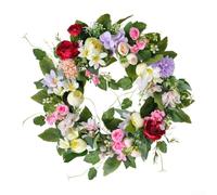 PureBowlic European Style Handmade Camellia Wreath, Artificial Silk