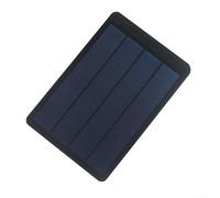 PureBowlic Flexible 1.5W 6V Amorphous Silicon Solar Panel Rollable Thin-Film Module Lightweight 45G Easy Install Outdoor Charger Size 195X136mm Black for DIY Projects
