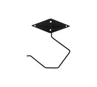 PureBowlic Foldable Banana Holder For Under Cabinet, Metal Hanging Hook With Screws Or Strips, Space Saving Kitchen Storage Rack To Keep Fruit Fresh, Black, 15.3x13.5cm