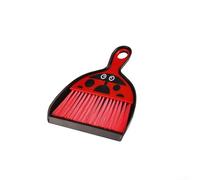 PureBowlic for Mini Desktop Broom and Dustpan Set Dual-Function Dense Bristles Cleaning Brush Cartoon Style for Children Compact Design for Keyboard and Small Spaces Yellow 21x17.3cm