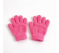 PureBowlic Gloves Winter Stretch Knit Mittens Outdoor School | Kids Full Finger Warm Lined Boys Girls Writing Fleece Play Skin Outdoor School Winter Blue Gray Khaki Yellow Pink