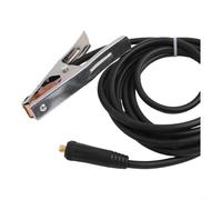PureBowlic Heavy Duty 300A Welding Ground Clamp Copper Earth Wire Connector For MIG TIG Welder For 10Mm² Cable Optional Length 2M To 5M(4 meters)
