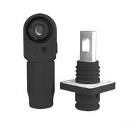PureBowlic High Current Energy Storage Connector 70A-120A Flame Retardant ABS Battery Terminal Anti-Arc Design One-Handed Quick Connect Secure Spring Connection for Solar Powerful System(A-black)