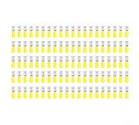 PureBowlic Insulated Female Spade Terminals Brass Fork Crimp Quick Connectors 2.8mm 4.8mm 6.3mm Red Yellow Electrical Cable Lugs Secure Wiring Fast Install Home Automotive Industrial(6.3Yellow)