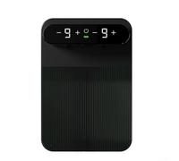 PureBowlic Intelligent Dual-Head Electric Soap Dispenser, Touchless Foam & Liquid with 9-Speed Settings, 400ml IPX7 Waterproof Automatic Sensor for Kitchen Bathroom, Black (B)