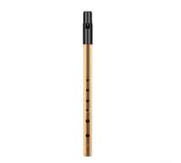 PureBowlic Irish Tin Whistle Flute In C D Bb Key 6-Hole Metal Penny Flute For Woodwind Instruments Digitally Tuned Traditional Irish Music Whistle(Bb Key Gold)