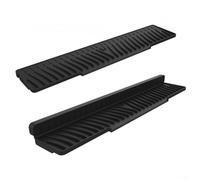 PureBowlic Kitchen Sink Faucet Mat Foldable Silicone Drain Pad With Snap Lock Diatomaceous Earth for SPLASH Guard For Countertop Drying Customizable Fit(black)