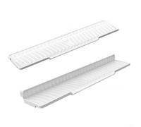 PureBowlic Kitchen Sink Faucet Mat Foldable Silicone Drain Pad With Snap Lock Diatomaceous Earth for SPLASH Guard For Countertop Drying Customizable Fit(white)